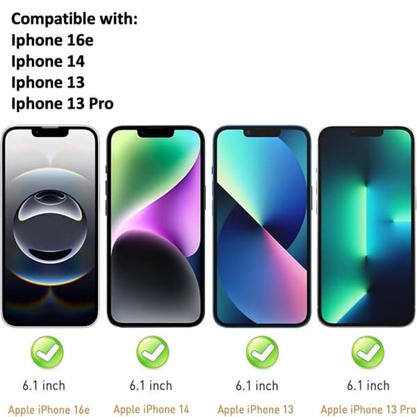 2-Pack iPhone 13 Skärmskydd Härdat Glas Premium
