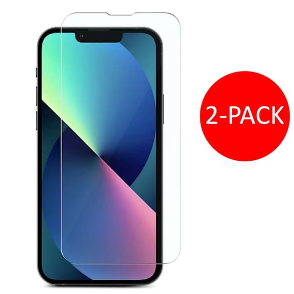 2-Pack iPhone 13 Skärmskydd Härdat Glas Premium