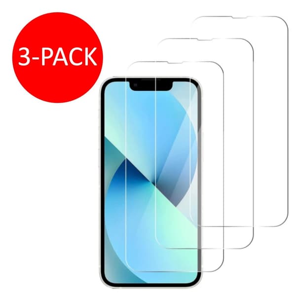 3-Pack iPhone 13 Skärmskydd Härdat Glas Premium