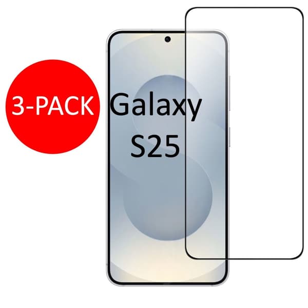 3-Pack Samsung Galaxy S25 Skärmskydd Härdat Glas Premium