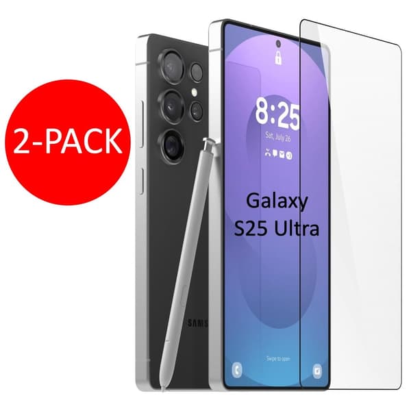 2-Pack Samsung Galaxy S25 Ultra Skärmskydd Härdat Glas Premium