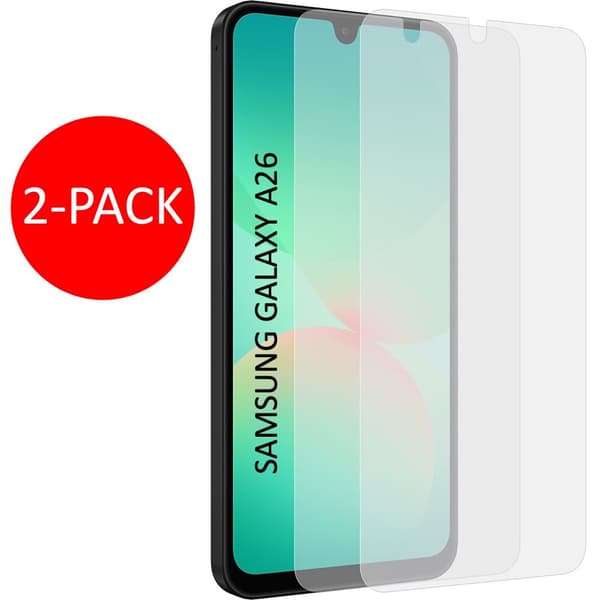 2-Pack Samsung Galaxy A26 Skärmskydd Härdat Glas Premium
