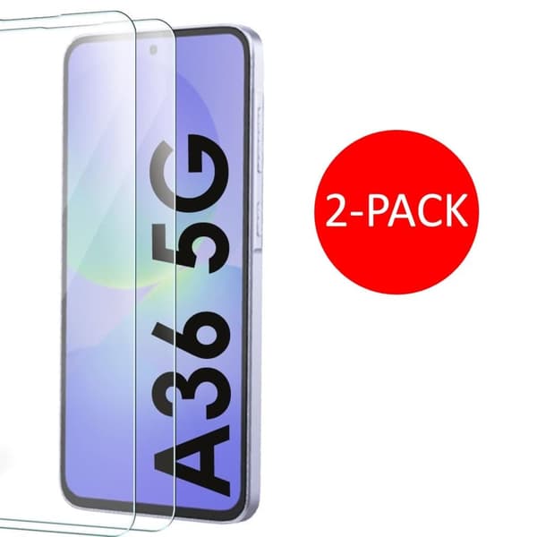 2-Pack Samsung Galaxy A36 Skärmskydd Härdat Glas Premium