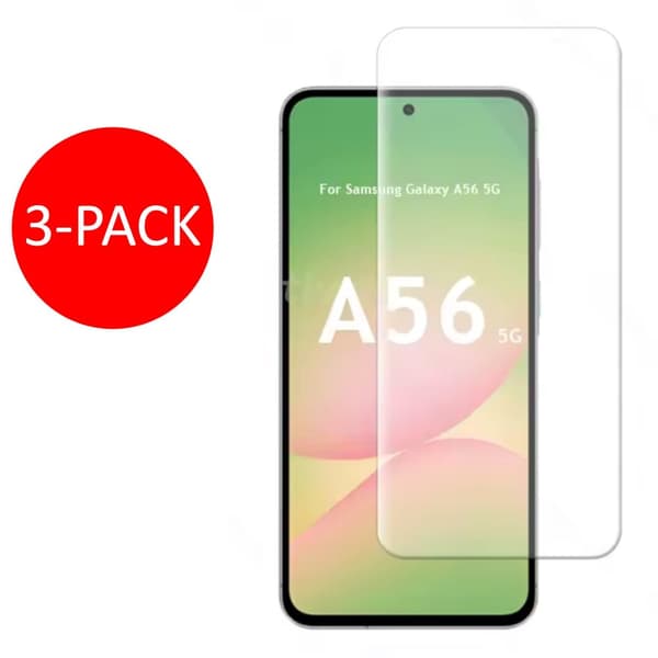 3-Pack Samsung Galaxy A56 Skärmskydd Härdat Glas Premium