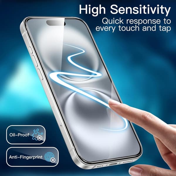 iPhone 16 Skärmskydd Härdat Glas Premium 1-pack