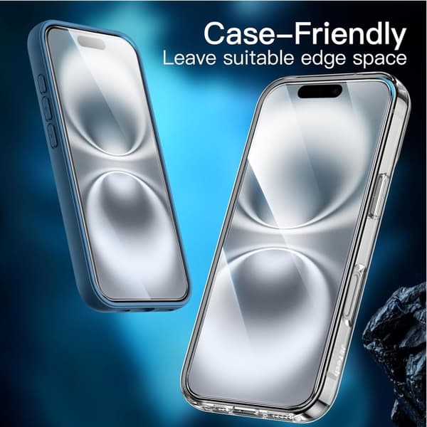 iPhone 16 Plus Skärmskydd Härdat Glas Premium 1-pack