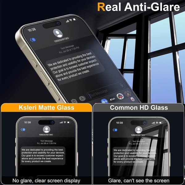 2-Pack iPhone 16 Pro Skärmskydd Härdat Glas Premium