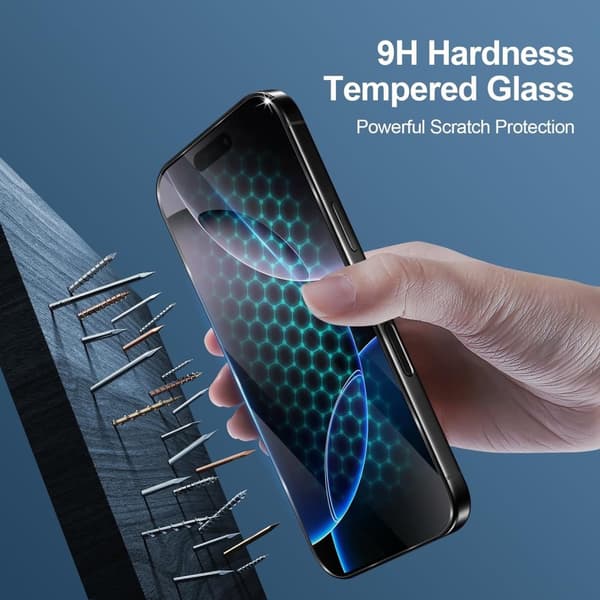 2-Pack iPhone 16 Pro Skärmskydd Härdat Glas Premium