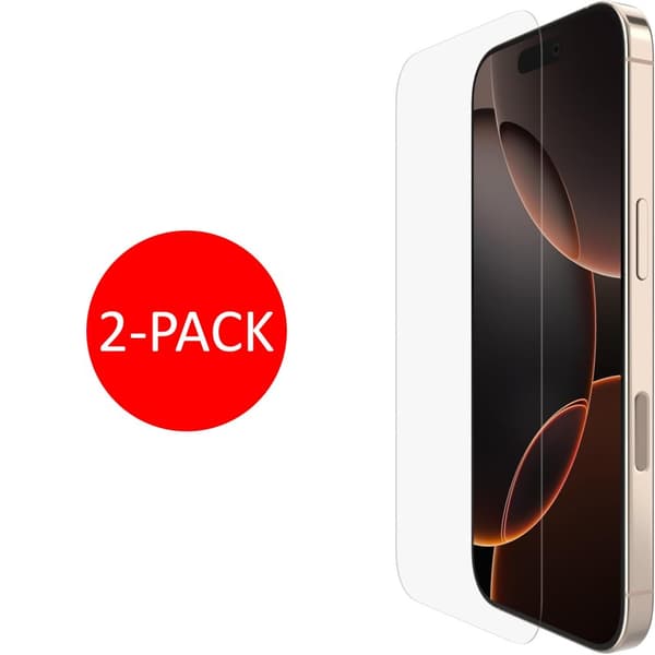 2-Pack iPhone 16 Pro Skärmskydd Härdat Glas Premium