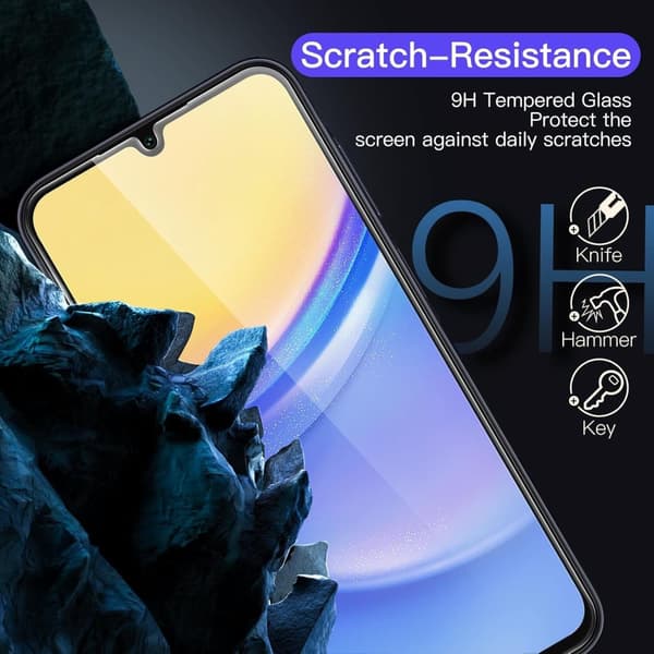 2-Pack Samsung Galaxy A15 Skärmskydd Härdat Glas Premium