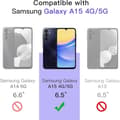 Miniatyrbild 2 av 11: 2-Pack Samsung Galaxy A15 Skärmskydd Härdat Glas Premium