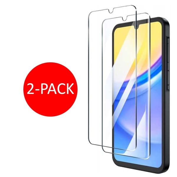 2-Pack Samsung Galaxy A15 Skärmskydd Härdat Glas Premium