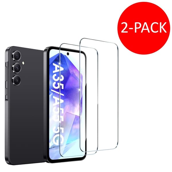 2-Pack Samsung Galaxy A55 Skärmskydd Härdat Glas Premium