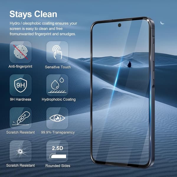 3-Pack Samsung Galaxy A55 Skärmskydd Härdat Glas Premium