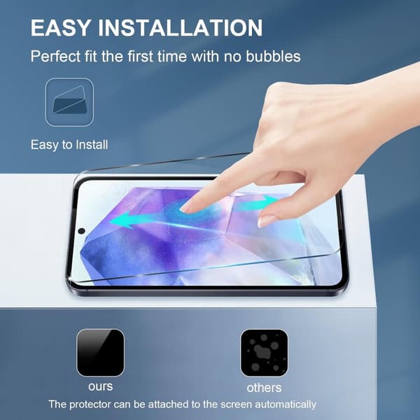 3-Pack Samsung Galaxy A55 Skärmskydd Härdat Glas Premium