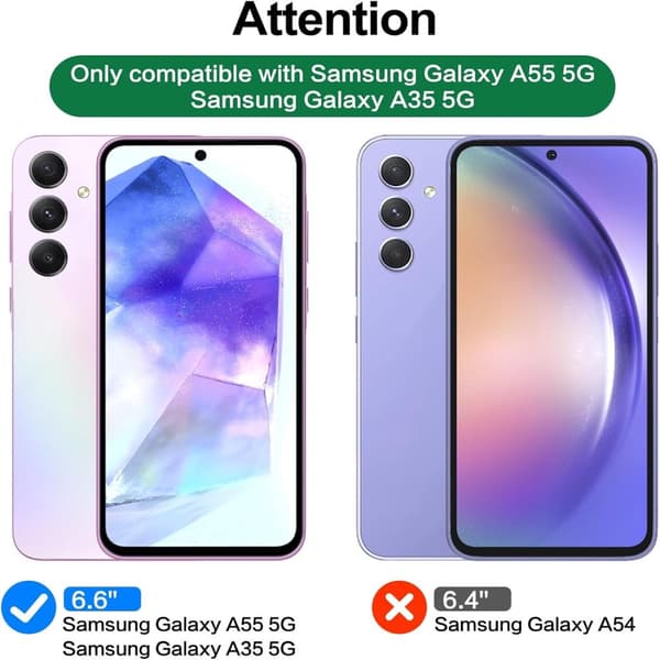 3-Pack Samsung Galaxy A55 Skärmskydd Härdat Glas Premium