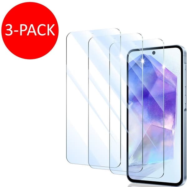 3-Pack Samsung Galaxy A55 Skärmskydd Härdat Glas Premium