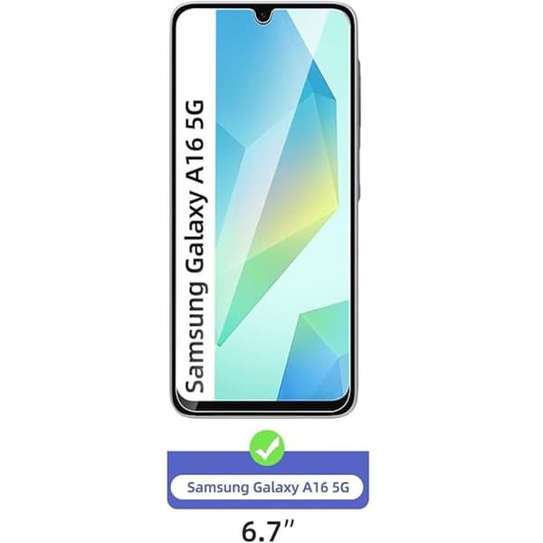 2-Pack Samsung Galaxy A16 Skärmskydd Härdat Glas Premium