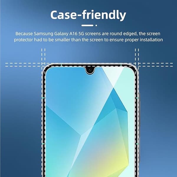 3-Pack Samsung Galaxy A16 Skärmskydd Härdat Glas Premium