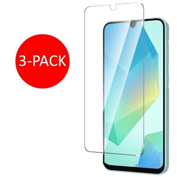 3-Pack Samsung Galaxy A16 Skärmskydd Härdat Glas Premium