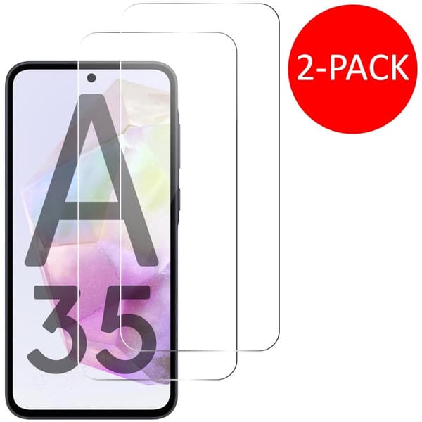 2-Pack Samsung Galaxy A35 Skärmskydd Härdat Glas Premium