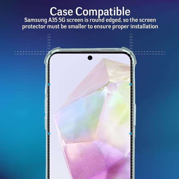 3-Pack Samsung Galaxy A35 Skärmskydd Härdat Glas Premium