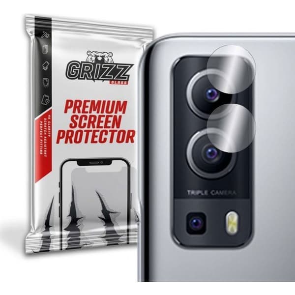 Skyddande film för telefon - skyddsglas för telefon Grizzglass Hybridglas för kamera Grizz Vivo Y52 5G