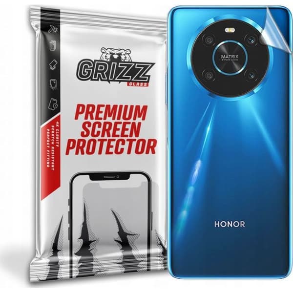 Skyddande telefonfilm - skyddsglas för telefon Grizzglass bakfilm Grizz Honor X9 4G