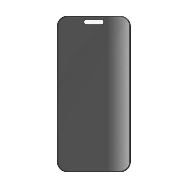 Skyddspaket för Apple iPhone 16 Serie Flagship 3-i-1 Privacy Panzer Glass Svart transparent