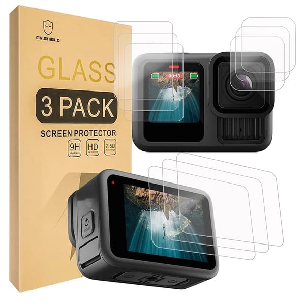 Skärmlins i härdat glas för GoPro HERO 13 12 11 10 9 - 9-pack