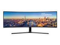 Samsung C49J890DKU - CJ89 Series - LED-skärm - böjd - 49 (48.9 visbar) - 3840 x 1080 - VA - 300 cd/m² - 3000:1 - 5 ms - HDMI, DisplayPort, USB-C - högtalare - kolsvart