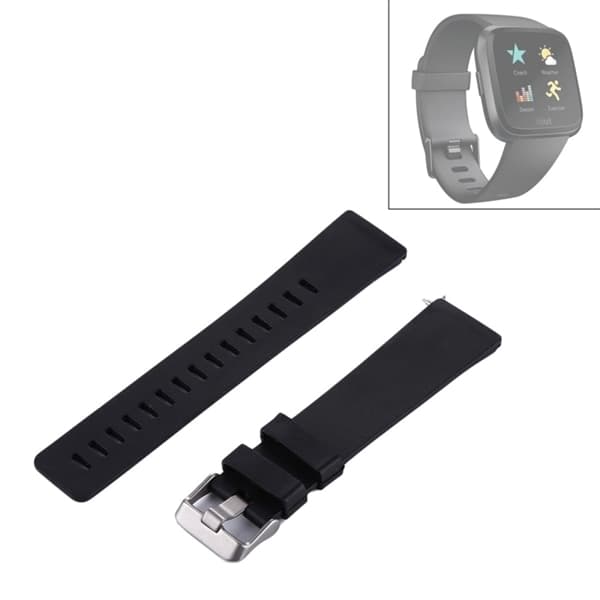 Armbånd Fitbit Versa Silikon Svart