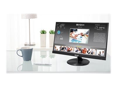 ASUS VT229H - LED-skärm - 21.5" - pekskärm - 1920 x 1080 Full HD (1080p) - IPS - 250 cd/m² - 1000:1 - 5 ms - HDMI, VGA - högtalare - svart