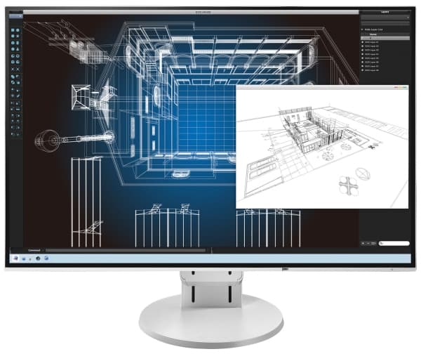 EIZO FlexScan EV2456-WT - LED-skärm - 24.1" - 1920 x 1200 - IPS - 350 cd/m² - 1000:1 - 5 ms - HDMI, DVI-D, VGA, DisplayPort - högtalare - vit