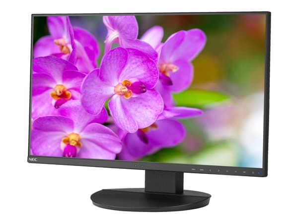 NEC MultiSync EA241F-BK - LED-skjerm - 24" (23.8" synlig) - 1920 x 1080 Full HD (1080p) - IPS - 250 cd/m² - 1000:1 - 5 ms - HDMI, DVI-D, DisplayPort Sort