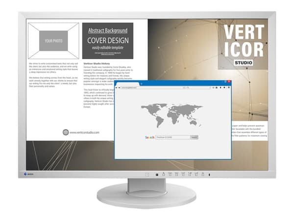 EIZO FlexScan EV2430-GY, 61,2 cm (24.1"), 1920 x 1200 pikseliä, WUXGA, LED, 14 ms, Harmaa
