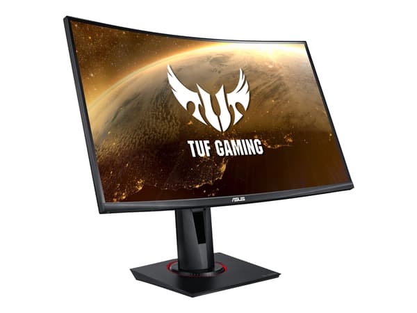 ASUS TUF Gaming VG27VQ - LED-skjerm - gaming - kurvet - 27" - 1920 x 1080 Full HD (1080p) @ 165 Hz - VA - 400 cd/m² - 3000:1 - HDR10 - 1 ms - HDMI, D