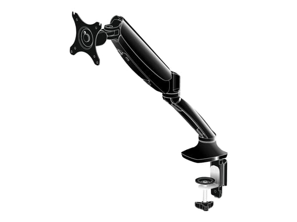 Iiyama DS3001C-B1 - Monteringssats - justerbar arm - för Bildskärm - svart - skärmstorlek: 10"-27" - disk-monteringsbar - för ProLite E2783QSU-B1, XU