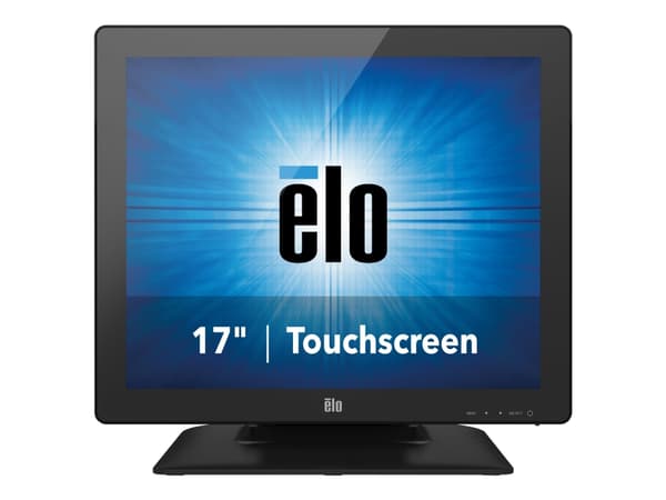 Elo 1723L - LED-skärm - 17" - pekskärm - 1280 x 1024 @ 75 Hz - 250 cd/m² - 800:1 - 30 ms - DVI, VGA - högtalare - svart