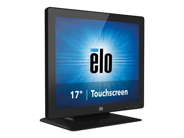 Elo 1723L - LED-skärm - 17" - pekskärm - 1280 x 1024 @ 75 Hz - 250 cd/m² - 800:1 - 30 ms - DVI, VGA - högtalare - svart