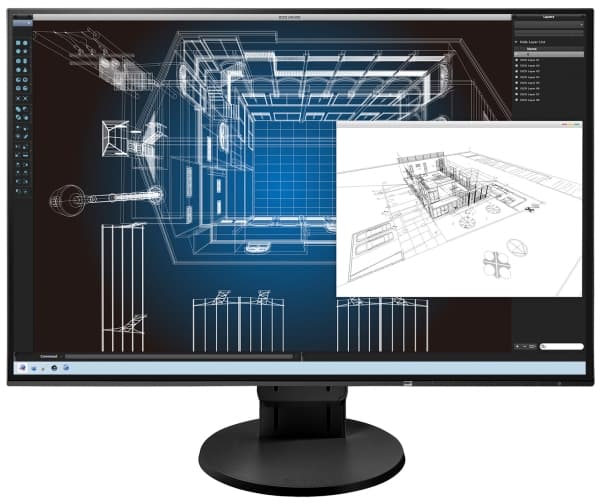 EIZO FlexScan EV2456-BK - LED-skärm - 24.1" - 1920 x 1200 - IPS - 350 cd/m² - 1000:1 - 5 ms - HDMI, DVI-D, VGA, DisplayPort - högtalare - svart