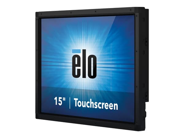 Elo 1598L - Rev A - LED-skärm - 15" - öppen ram - pekskärm - 1024 x 768 @ 60 Hz - 500 cd/m² - 1500:1 - 35 ms - HDMI, VGA, DisplayPort - svart