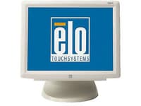 Elo 1723L - LED-skärm - 17" - pekskärm - 1280 x 1024 @ 75 Hz - 250 cd/m² - 800:1 - 30 ms - DVI, VGA - högtalare - vit