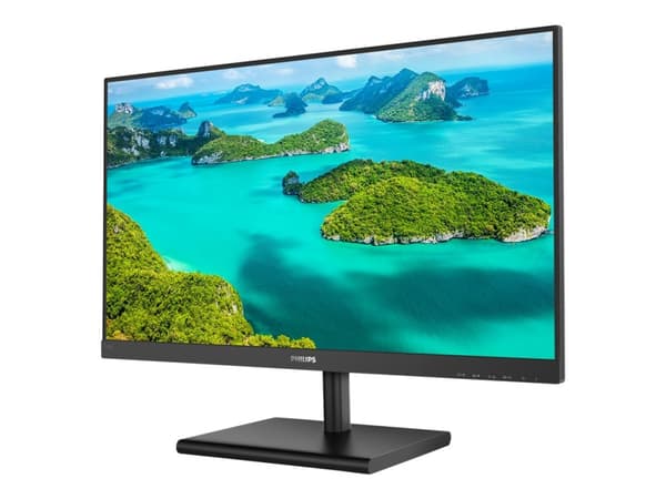 Philips E-line 245E1S - LCD-skärm - 24" (23,8" för visning) - 2560 x 1440 QHD @ 75 Hz - IPS - 250 cd/m² - 1000:1 - 4 ms - HDMI, VGA, DisplayPort - sv Svart
