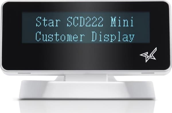 Star SCD222U - Kunddisplay - USB - vit - USB - för mC-Print3 MCP30 BK E+U, MCP30 WT E+U