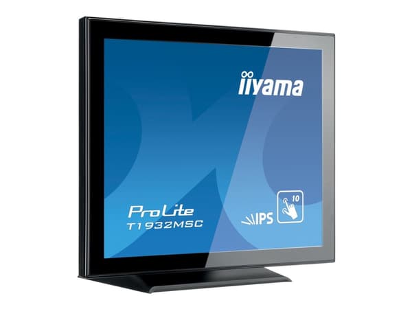 iiyama ProLite T1932MSC-B5X platta pc-skärmar 48,3 cm (19") 1280 x 1024 pixlar LED Pekskärm Bordsskiva Svart