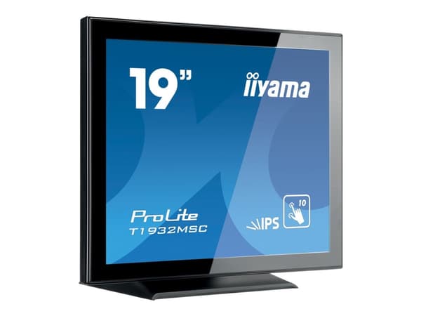 iiyama ProLite T1932MSC-B5X platta pc-skärmar 48,3 cm (19") 1280 x 1024 pixlar LED Pekskärm Bordsskiva Svart