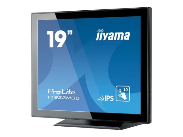 iiyama ProLite T1932MSC-B5X platta pc-skärmar 48,3 cm (19") 1280 x 1024 pixlar LED Pekskärm Bordsskiva Svart Svart