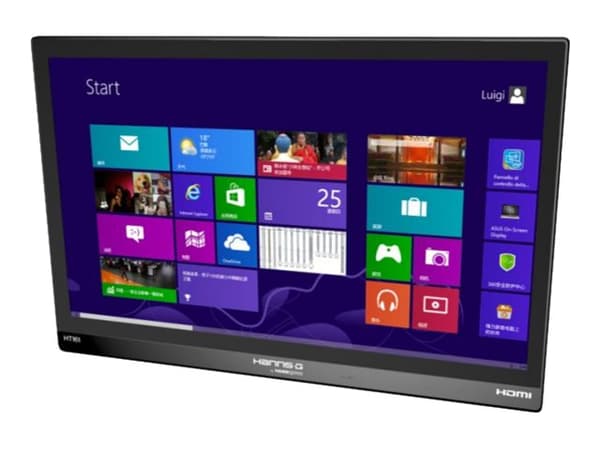 HANNS.G HT161HNB - HT Series - LED-skärm - 15.6" - pekskärm - 1366 x 768 @ 60 Hz - 220 cd/m² - 500:1 - 12 ms - HDMI, VGA - hörlur Svart