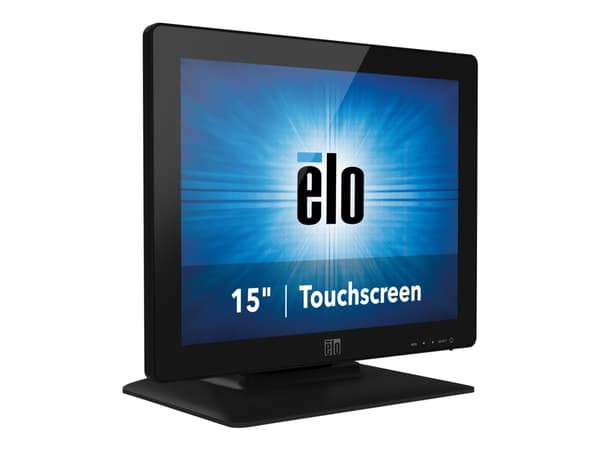 Elo 1523L - LED-skärm - 15" - pekskärm - 1024 x 768 @ 75 Hz - 250 cd/m² - 700:1 - 25 ms - DVI-D, VGA - högtalare - svart